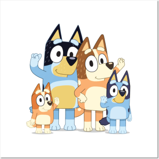 BLUEY FAMS FANS Posters and Art